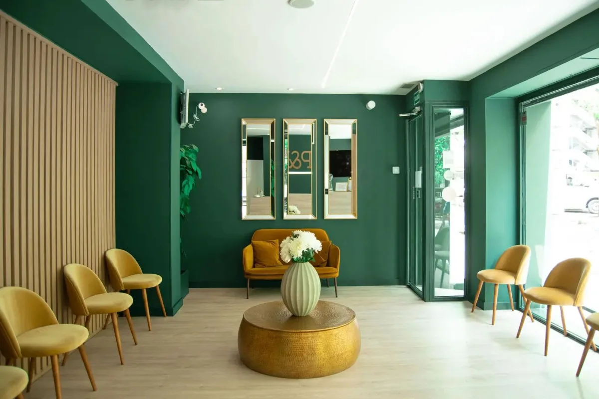 Sala de espera de la clínica